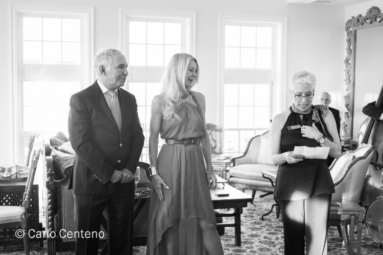 Ruth Sovronsky, Director of Development, extends a Hartford Symphony 